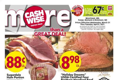 Cash Wise (MN, ND) Weekly Ad Flyer March 31 to April 6