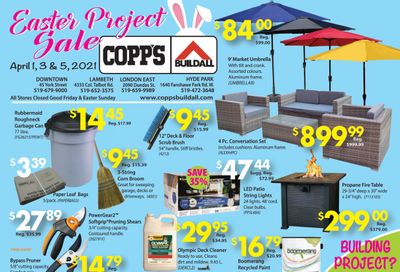 COPP's Buildall Flyer April 1 to 5