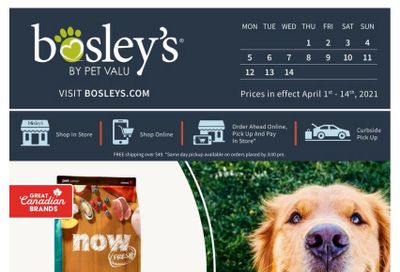 Bosley's by PetValu Flyer April 1 to 14