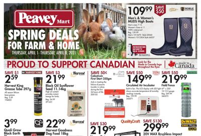 Peavey Mart (ON) Flyer April 1 to 8