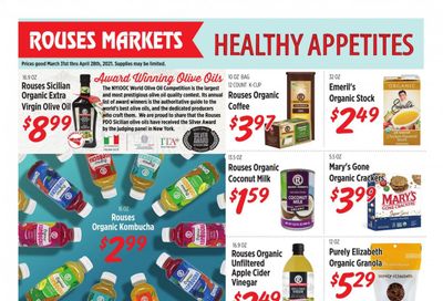 Rouses Markets (AL, LA, MS) Weekly Ad Flyer March 31 to April 28