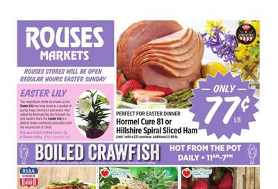 Rouses Markets (AL, LA, MS) Weekly Ad Flyer March 31 to April 7