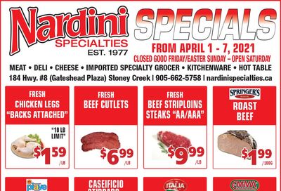 Nardini Specialties Flyer April 1 to 7