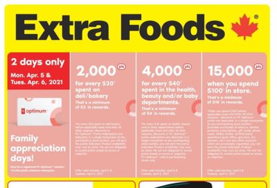 Extra Foods Flyer April 1 to 8