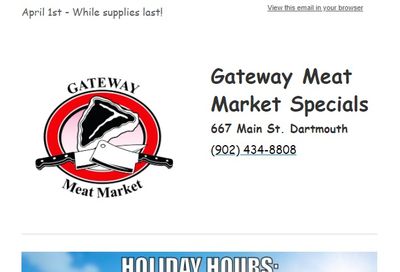 Gateway Meat Market Flyer April 1 to 7