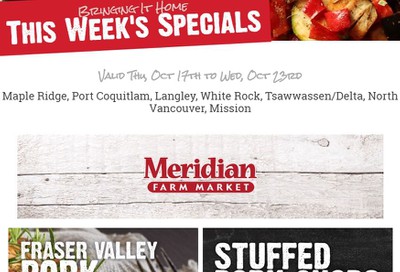 Meridian Farm Market Flyer October 17 to 23