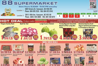 88 Supermarket Flyer September 5 to 11