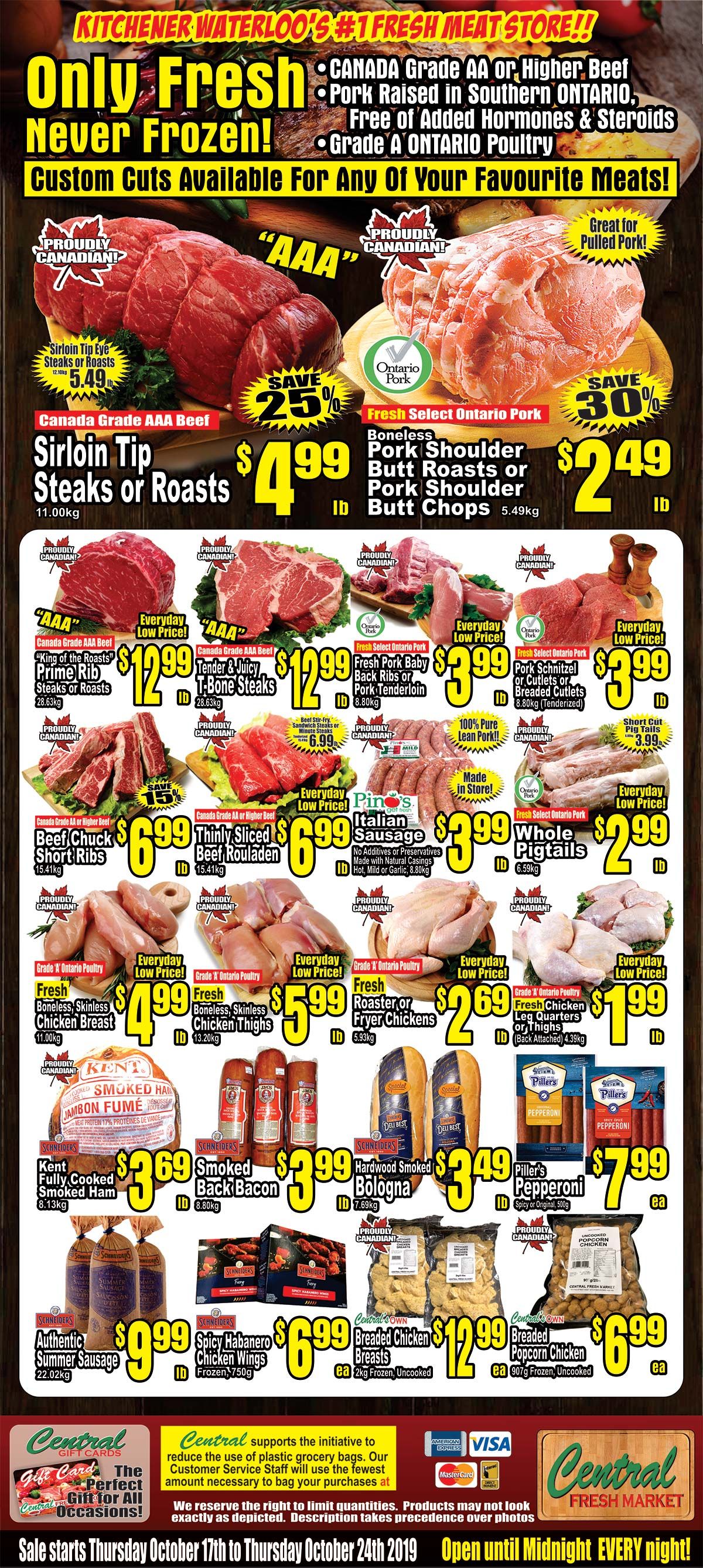 Central Fresh Market Flyer October 17 to 24