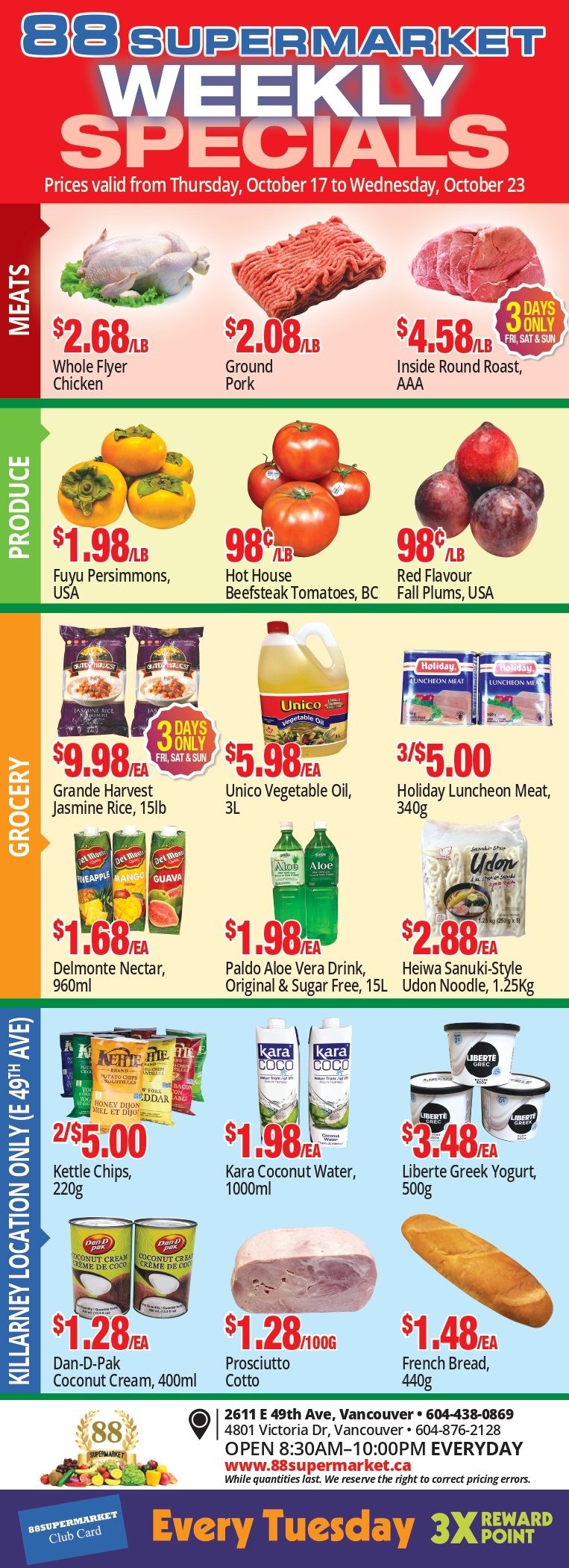 88 Supermarket Flyer October 17 to 23