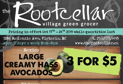 The Root Cellar Flyer October 17 to 23