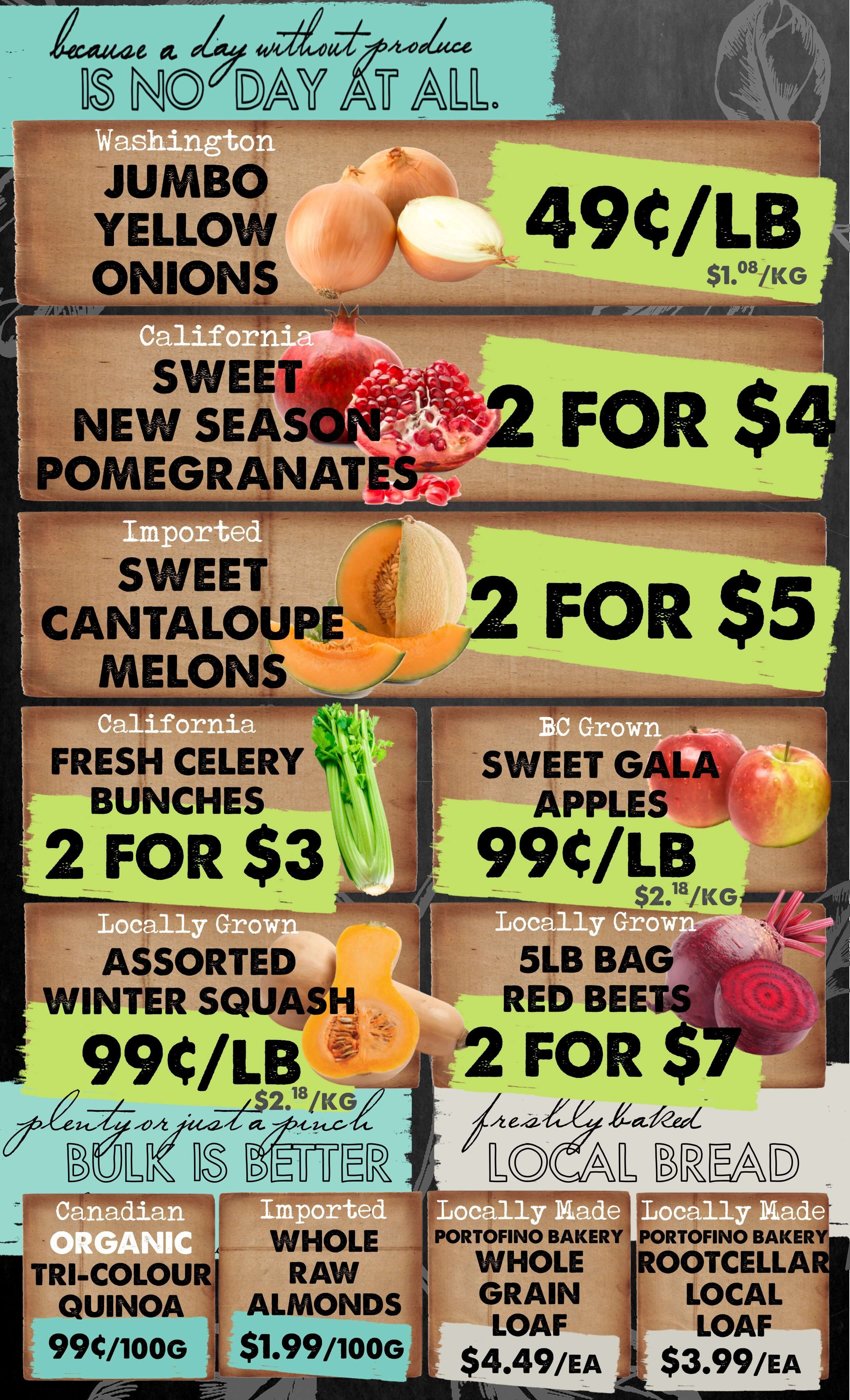 The Root Cellar Flyer October 17 to 23