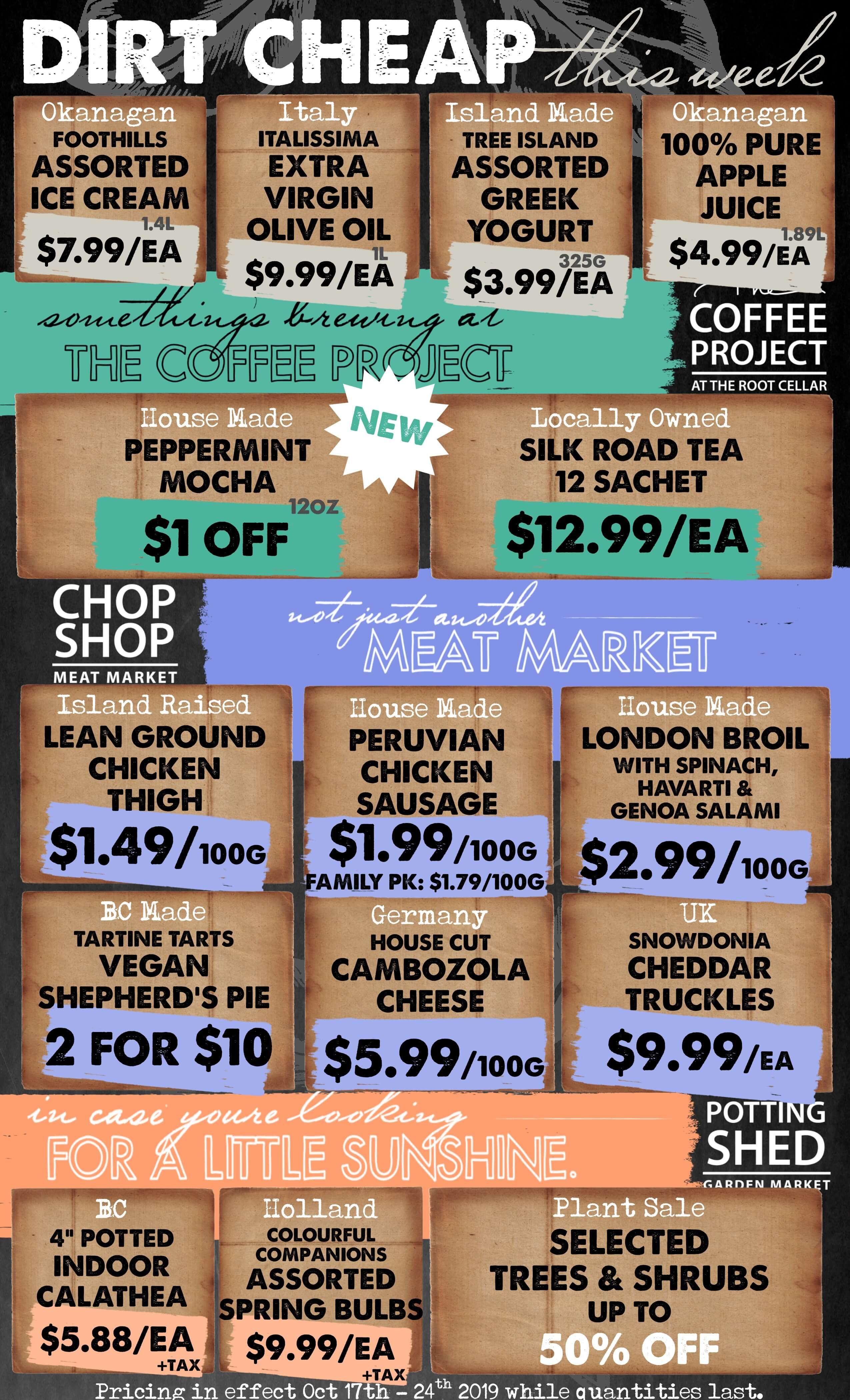 The Root Cellar Flyer October 17 to 23