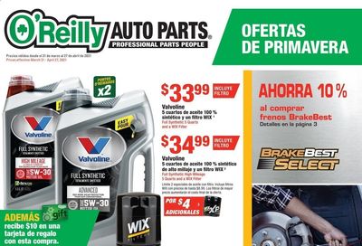 O'Reilly Auto Parts Weekly Ad Flyer March 31 to April 27