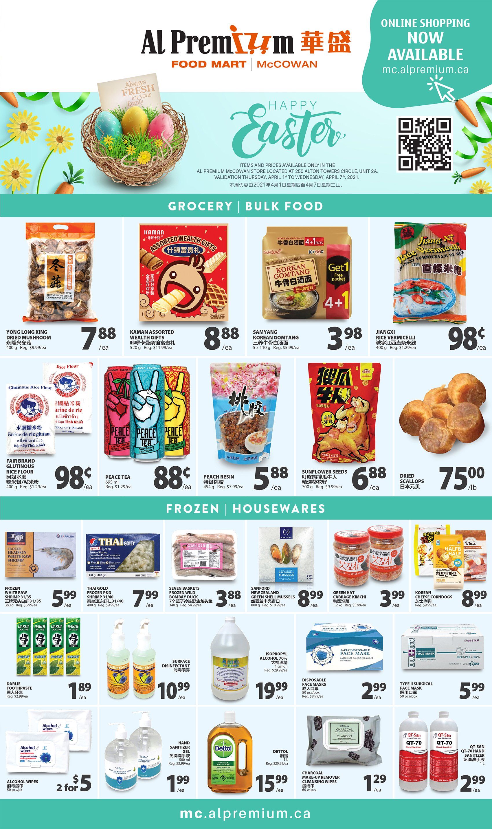 Al Premium Food Mart (McCowan) Flyer April 1 to 7