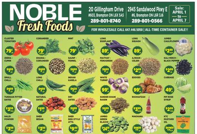 Noble Fresh Foods Flyer April 1 to 7
