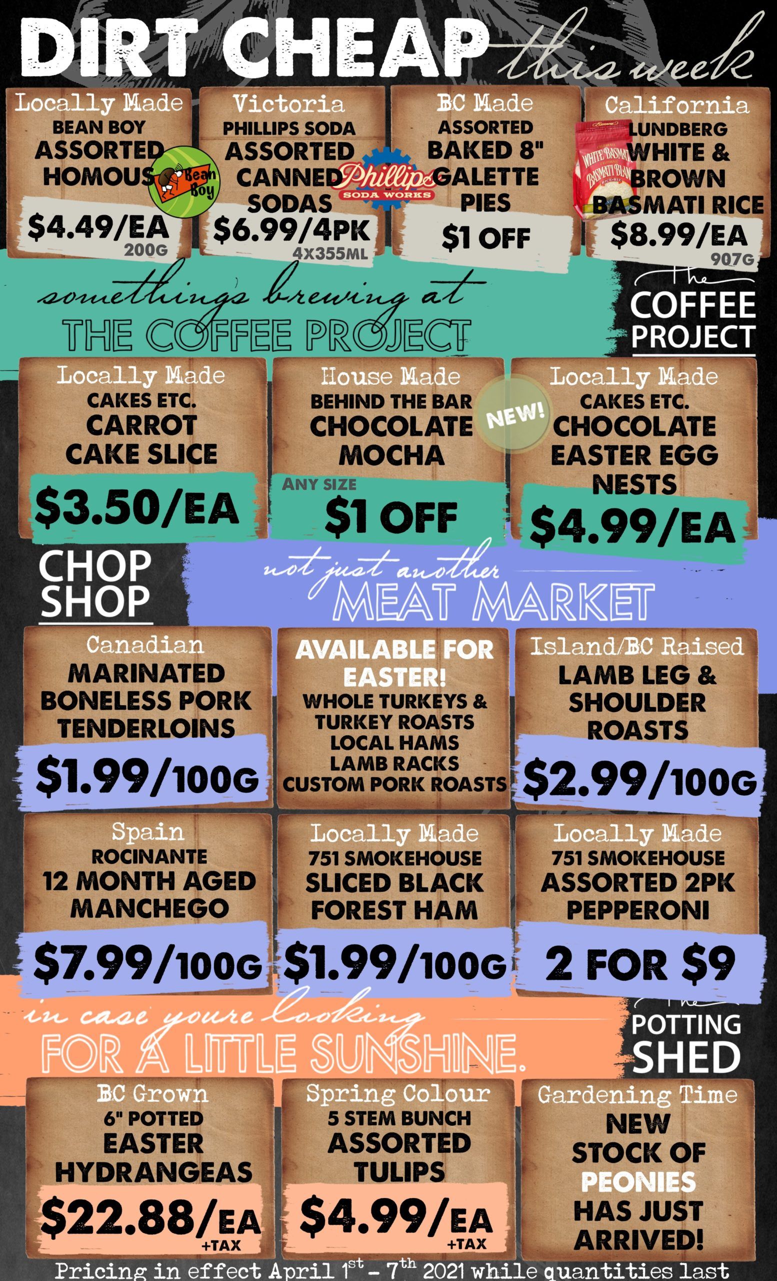 The Root Cellar Flyer April 1 to 7
