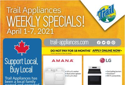 Trail Appliances (AB & SK) Flyer April 1 to 7