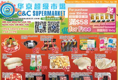C&C Supermarket Flyer April 2 to 8