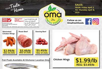 Oma Fresh Foods Flyer April 2 to 8