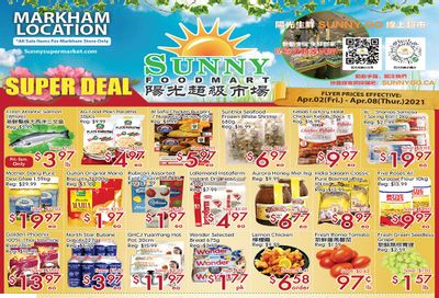 Sunny Foodmart (Markham) Flyer April 2 to 8