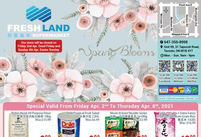 FreshLand Supermarket Flyer April 2 to 8