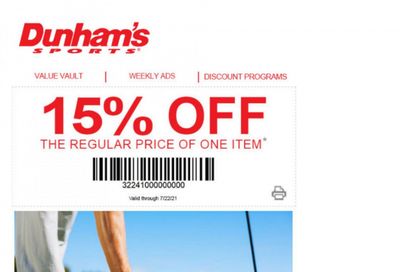 Dunham's Sports Weekly Ad Flyer March 19 to July 22