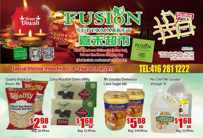 Fusion Supermarket Flyer October 18 to 24