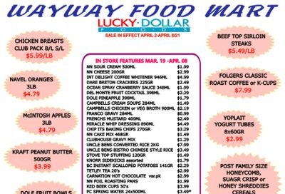WayWay Food Mart Flyer April 2 to 8