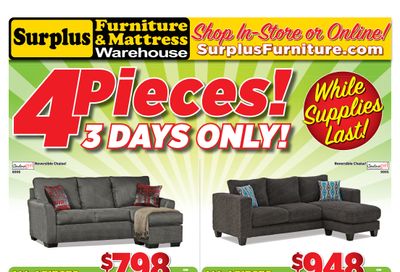 Surplus Furniture & Mattress Warehouse (Thunder Bay) Flyer April 5 to 11