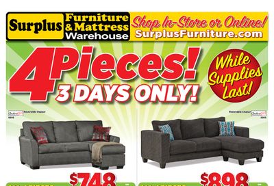 Surplus Furniture & Mattress Warehouse (St. Catharines) Flyer April 5 to 11