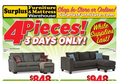 Surplus Furniture & Mattress Warehouse (Saint John) Flyer April 5 to 11