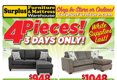 Surplus Furniture & Mattress Warehouse (Regina) Flyer April 5 to 11