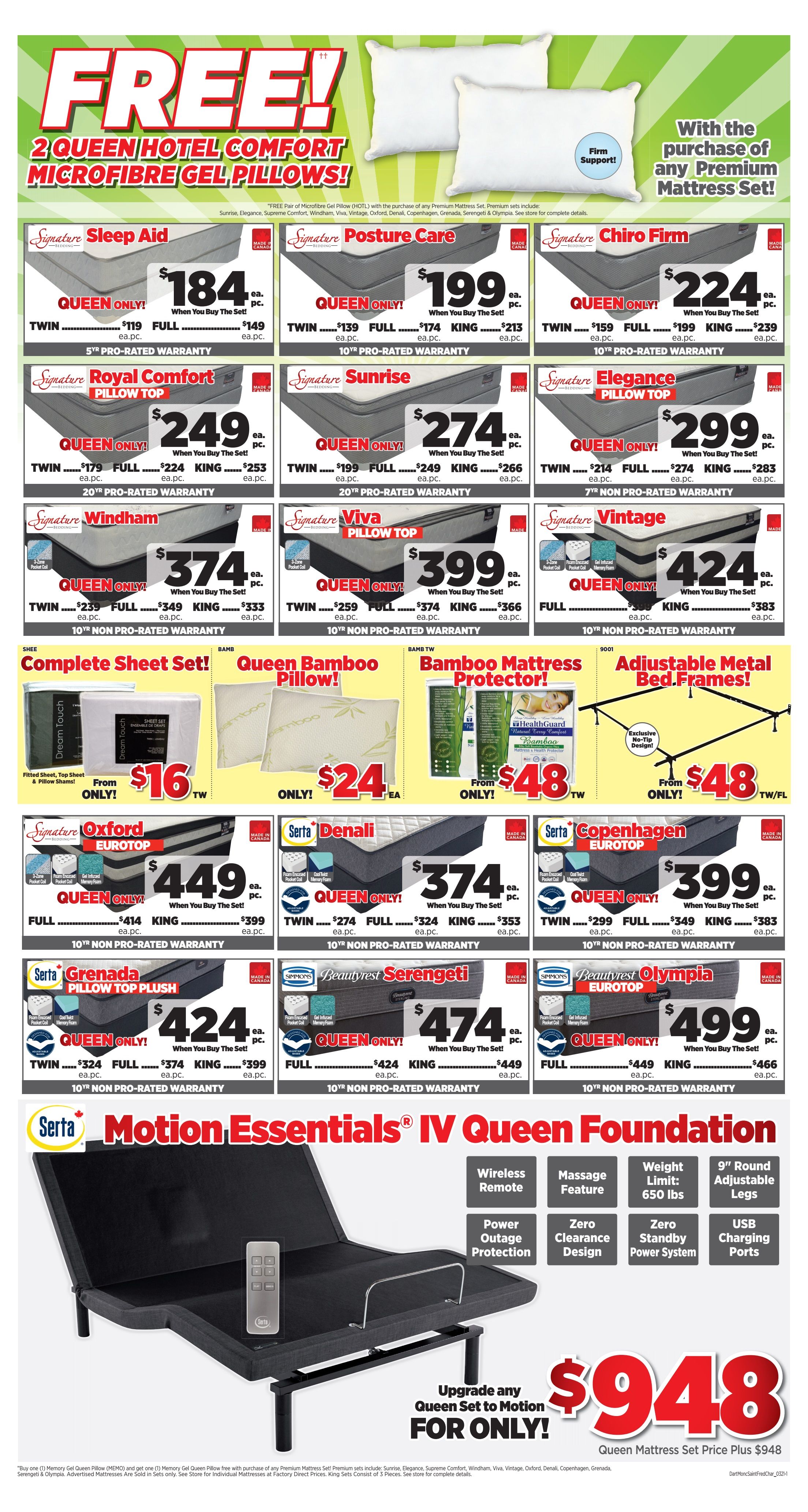 Surplus Furniture & Mattress Warehouse (Moncton) Flyer April 5 to 11