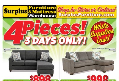 Surplus Furniture & Mattress Warehouse (Lethbridge) Flyer April 5 to 11