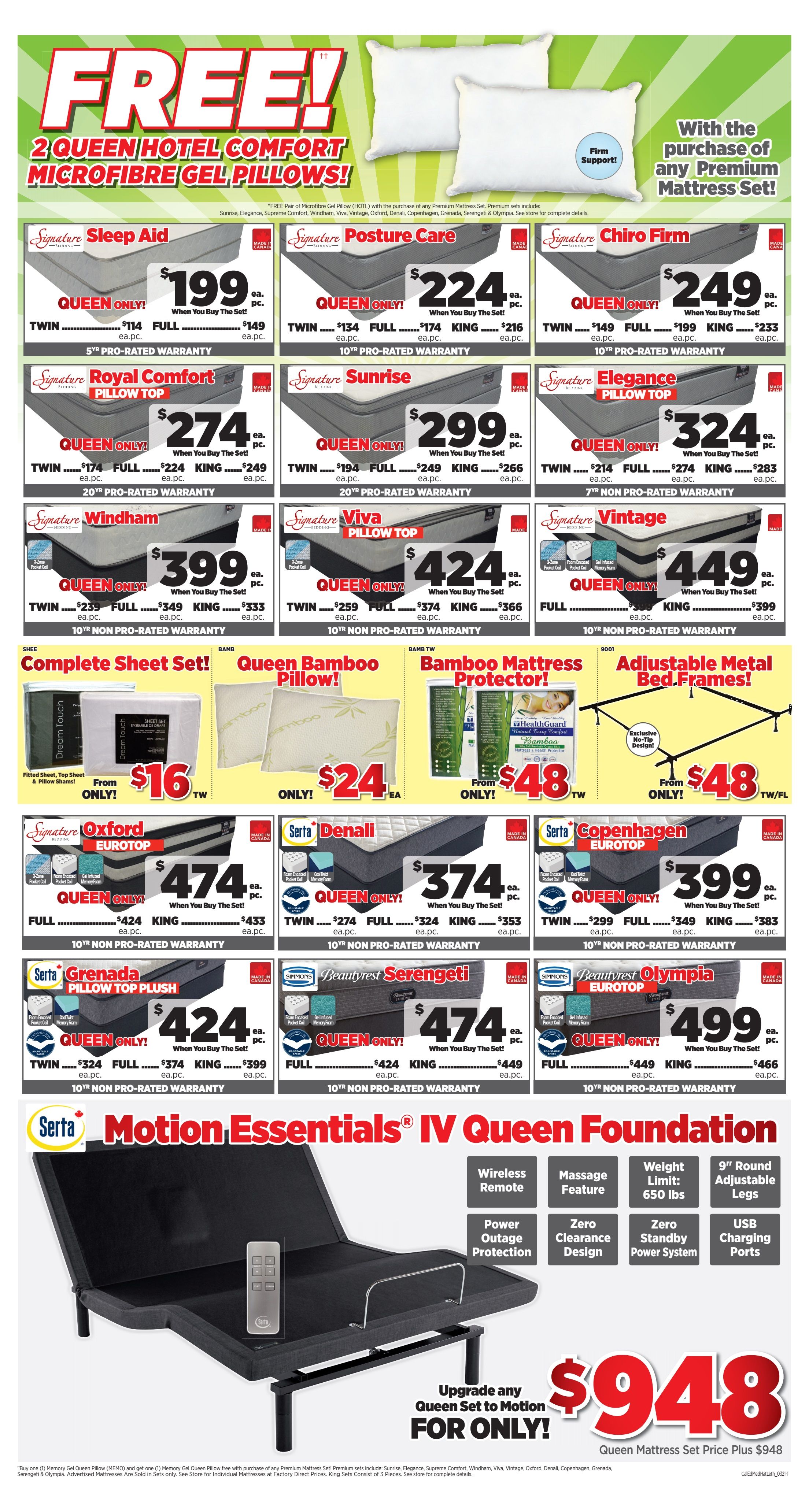 Surplus Furniture & Mattress Warehouse (Lethbridge) Flyer April 5 to 11