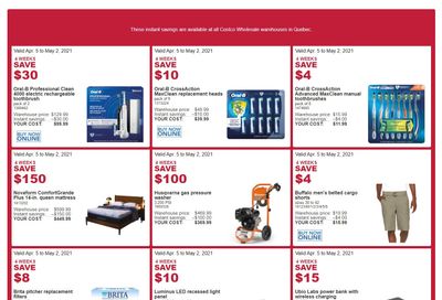 Costco (QC) Weekly Savings April 5 to May 2