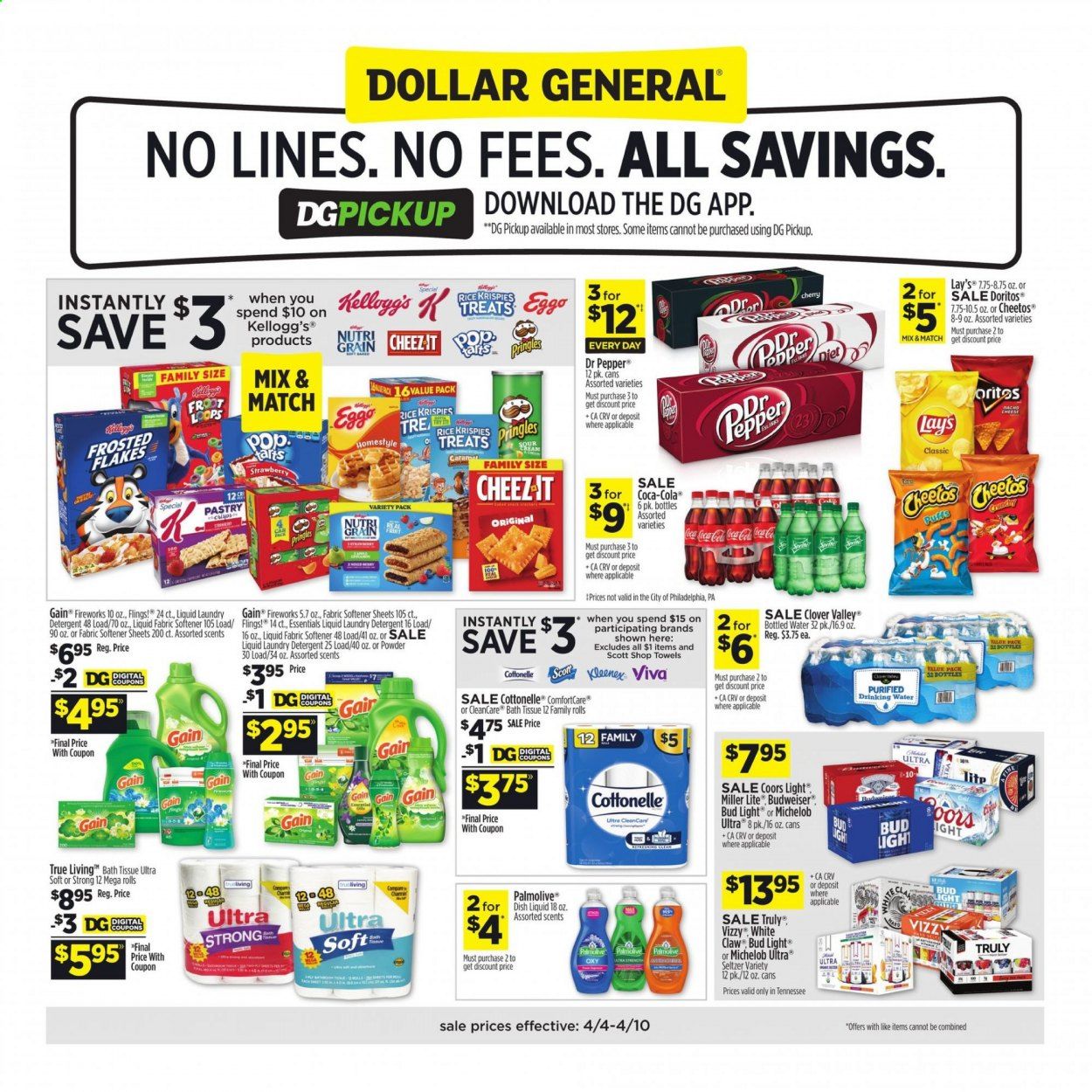 Dollar General (TN) Weekly Ad Flyer April 4 to April 10
