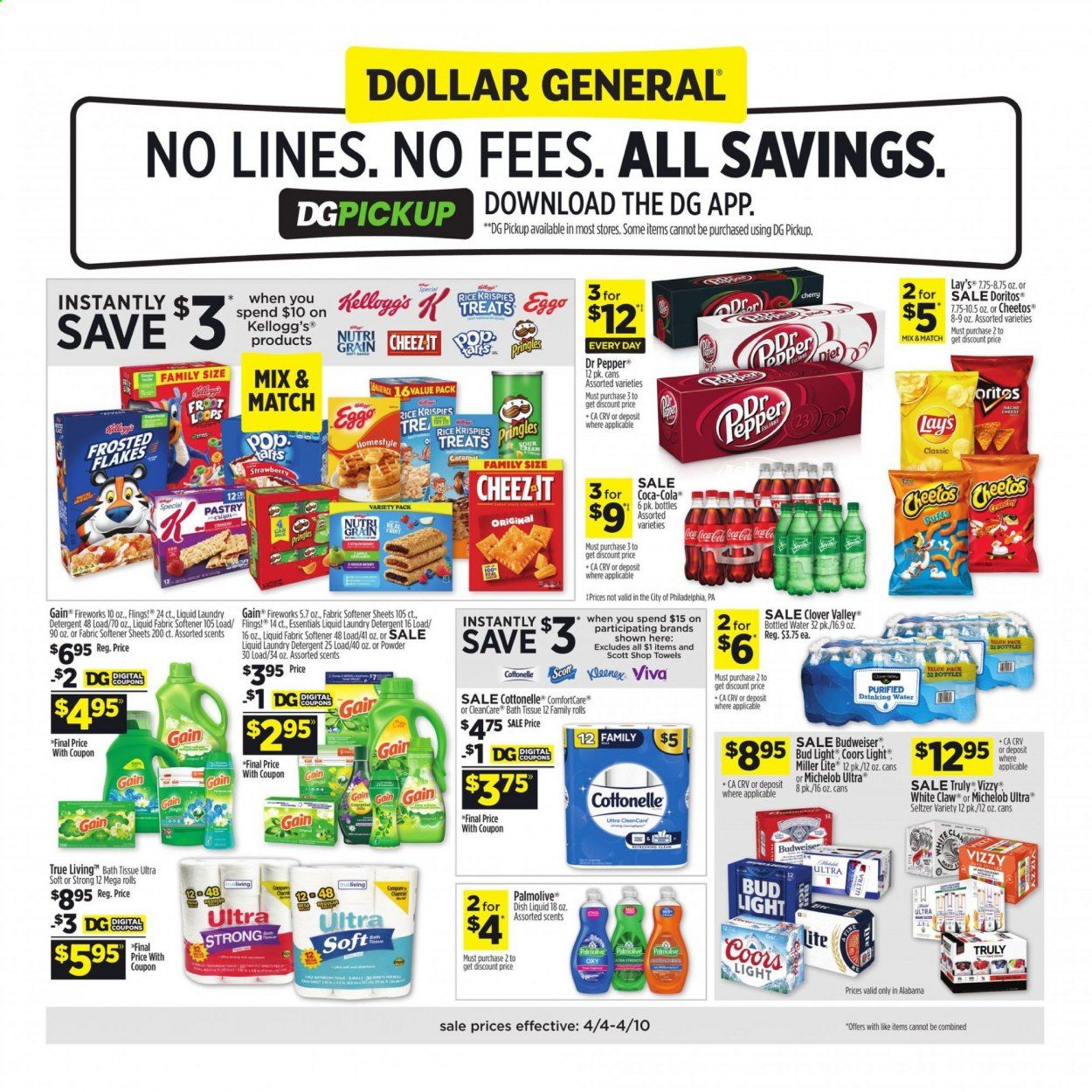 Dollar General (AL) Weekly Ad Flyer April 4 to April 10