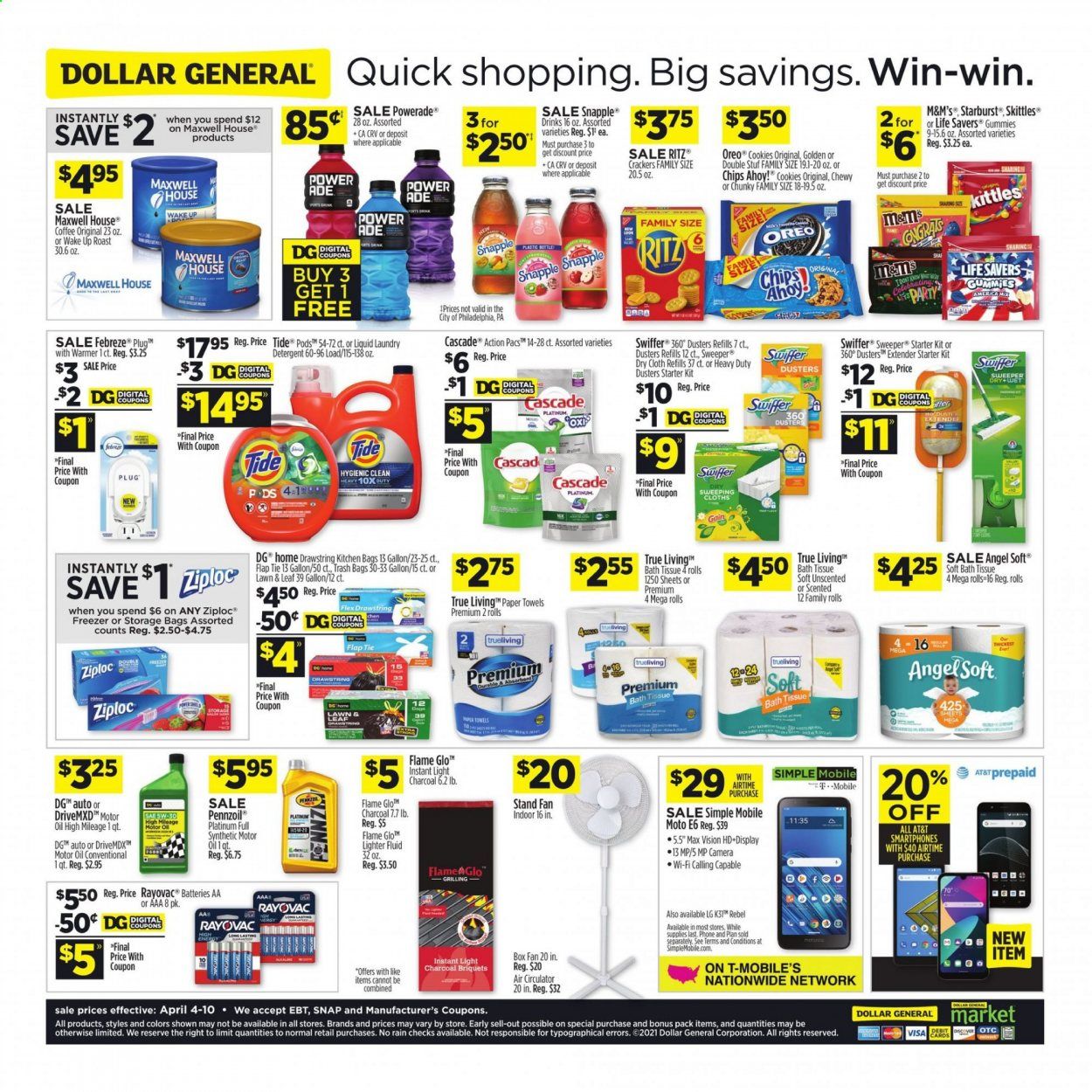 Dollar General (MS) Weekly Ad Flyer April 4 to April 10