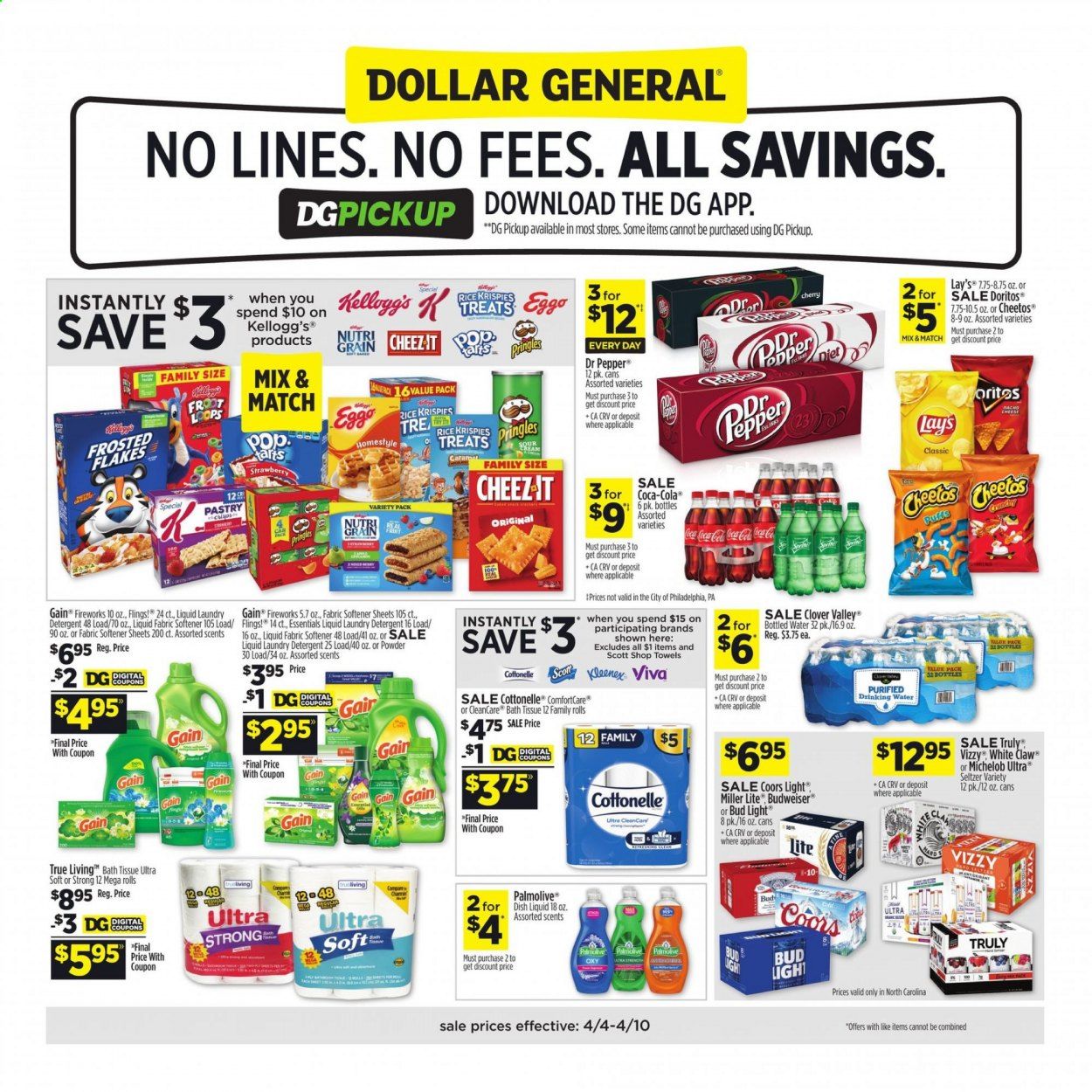 Dollar General (NC) Weekly Ad Flyer April 4 to April 10