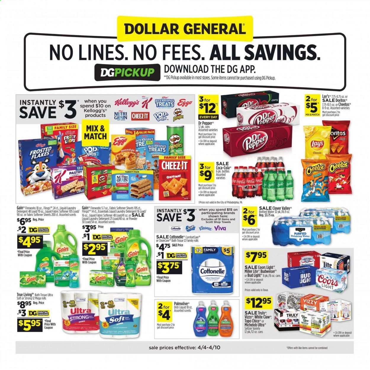 Dollar General (TX) Weekly Ad Flyer April 4 to April 10