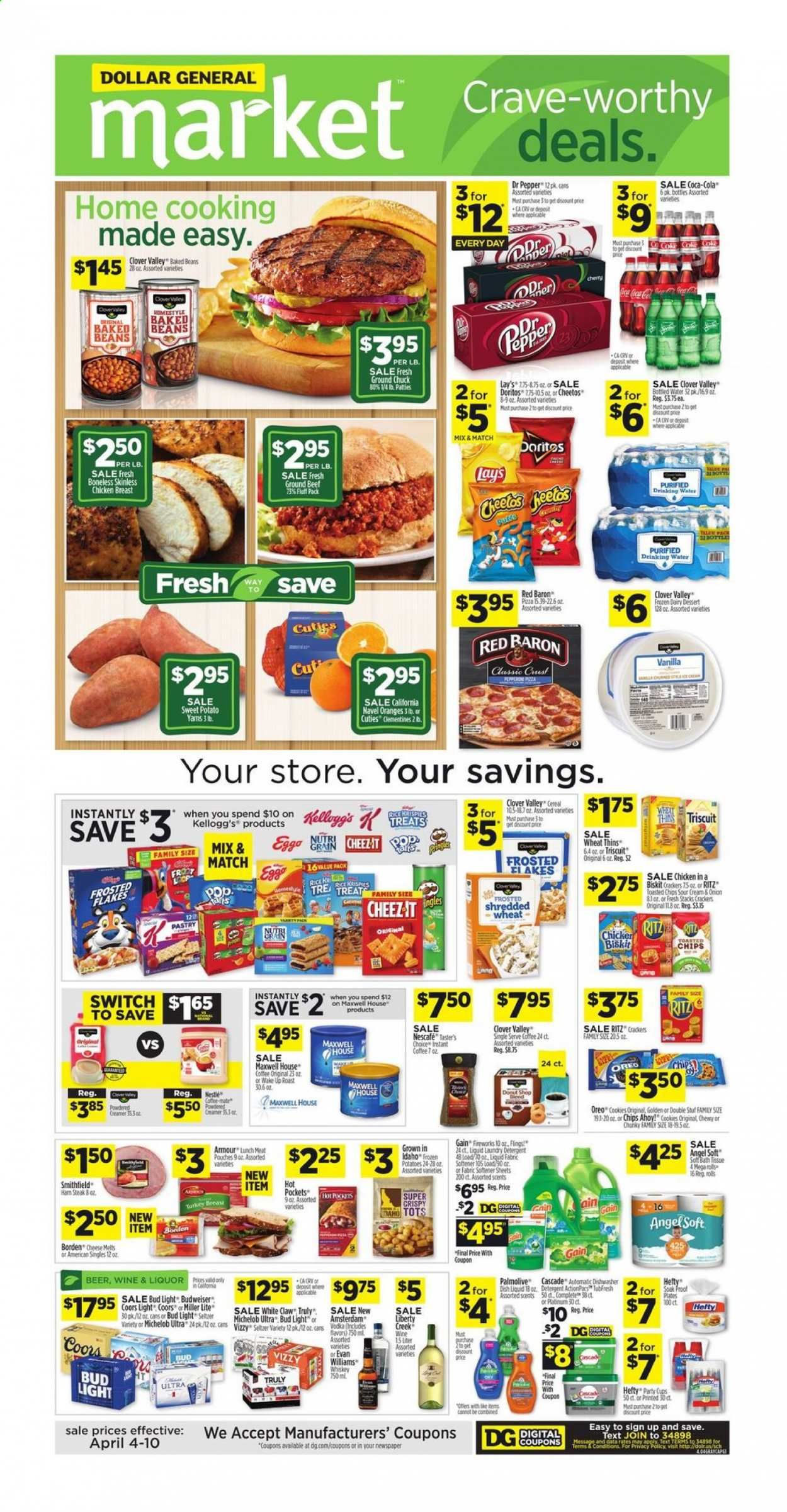 Dollar General (CA) Weekly Ad Flyer April 4 to April 10
