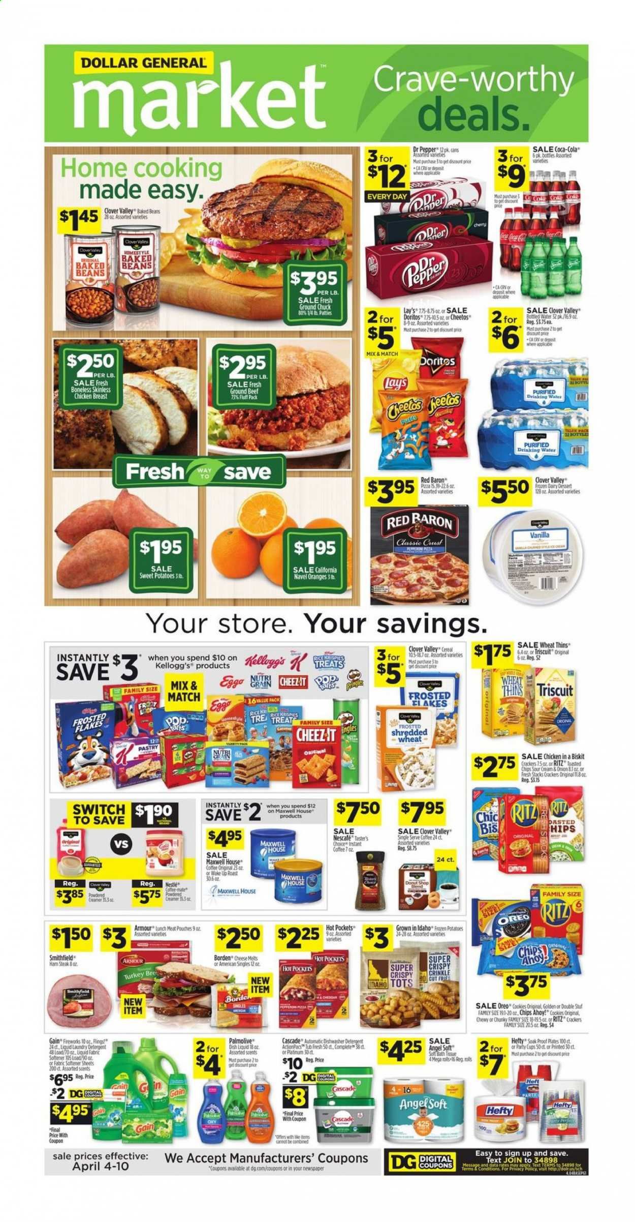 Dollar General (IN, OH) Weekly Ad Flyer April 4 to April 10