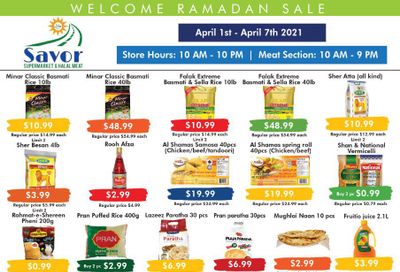 Savor Supermarket Flyer April 1 to 7