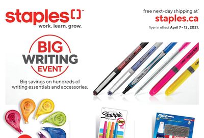 Staples Flyer April 7 to 13