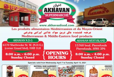 Akhavan Supermarche Flyer April 7 to 13