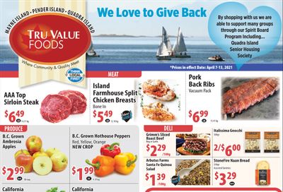 Tru Value Foods Flyer April 7 to 13 