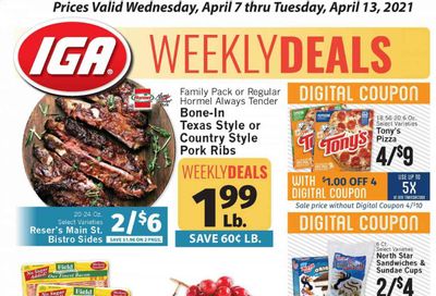 IGA Weekly Ad Flyer April 7 to April 13