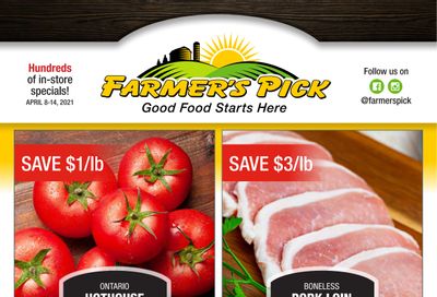 Farmer's Pick Flyer April 8 to 14