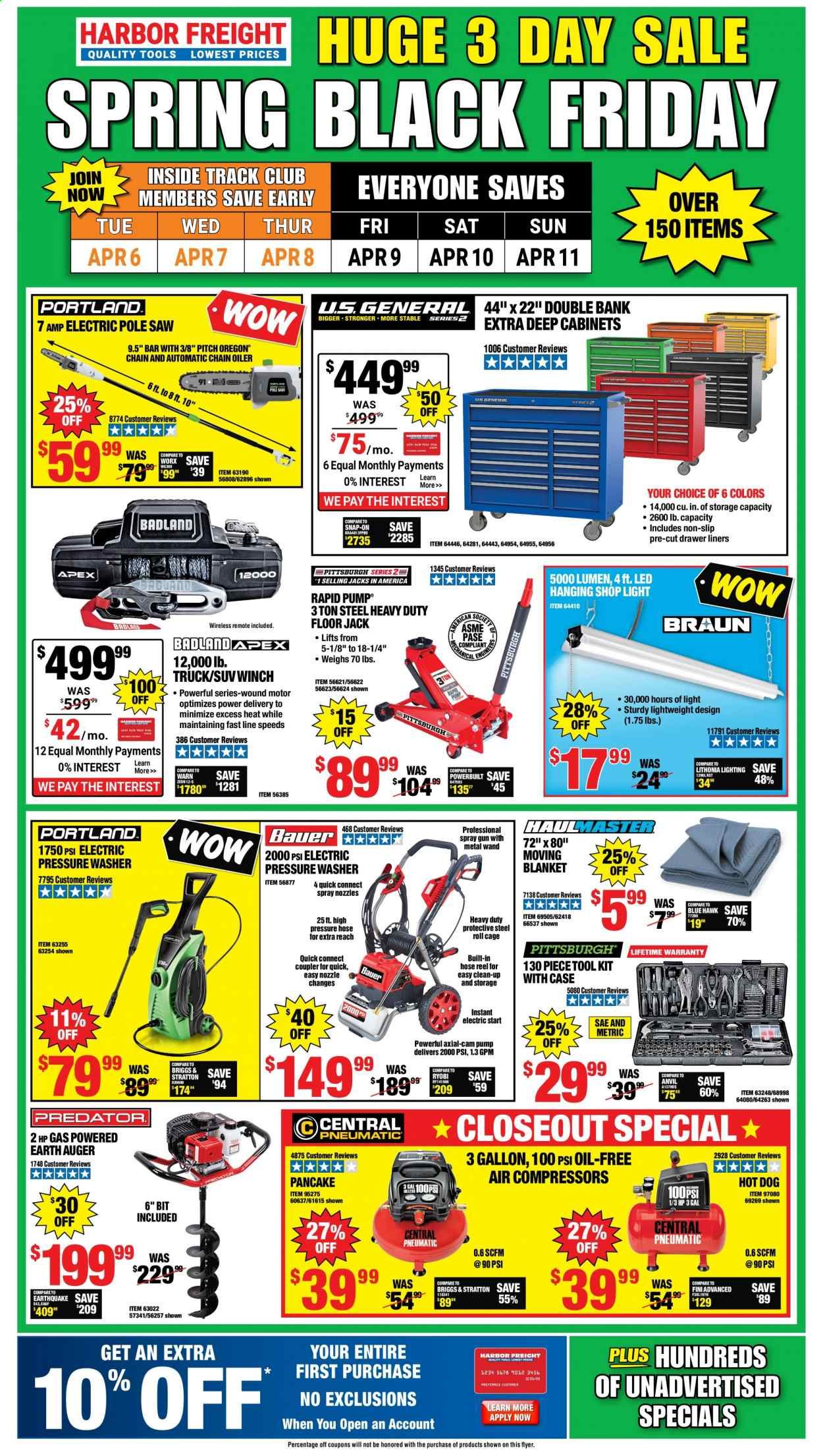 Harbor Freight Weekly Ad Flyer April 6 to April 11